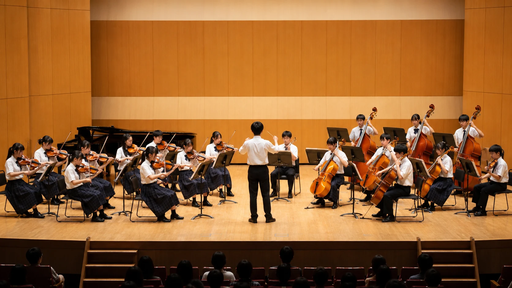 コンサートホールで演奏する弦楽アンサンブル|室内楽DVD撮影