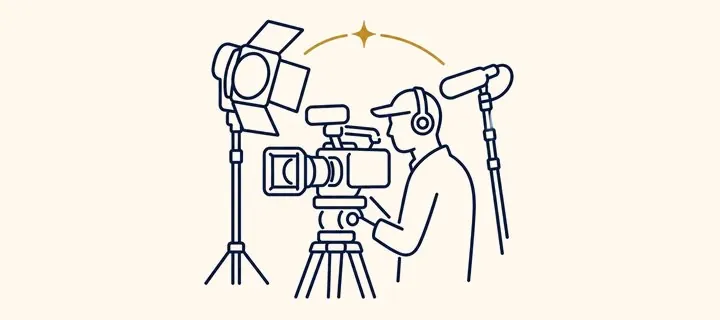 撮影サービス・動画撮影代行の業務用カメラ撮影風景